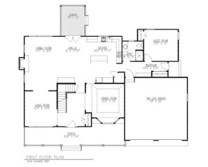 816 Knollwood Terrace, Westfield- First Floor Plan