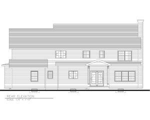 816 Knollwood Terrace, Westfield- Rear Elevation