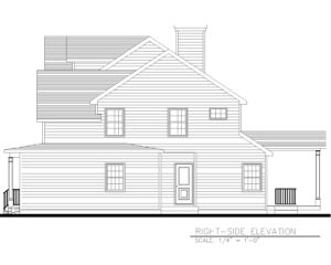 816 Knollwood Terrace, Westfield- Right Side Elevation