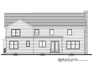 Rear Elevation - 843 Nancy Way, Westfield