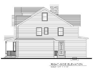 Right Elevation - 843 Nancy Way, Westfield
