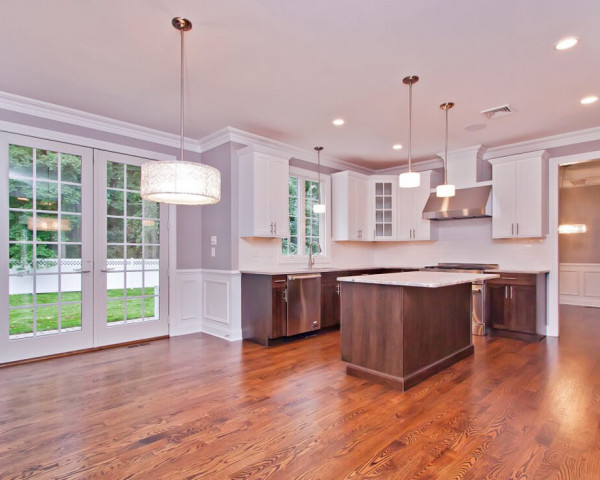 Dinette with Double French Doors to Rear yard