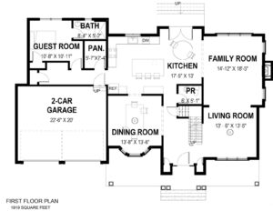 1st Floor Plan 728 Tamaques Way Westfield, NJ