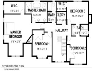 2nd Floor Plan 728 Tamaques Way Westfield, NJ