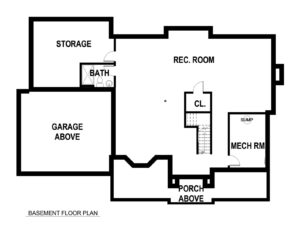 Basement Plan 728 Tamaques Way Westfield, NJ