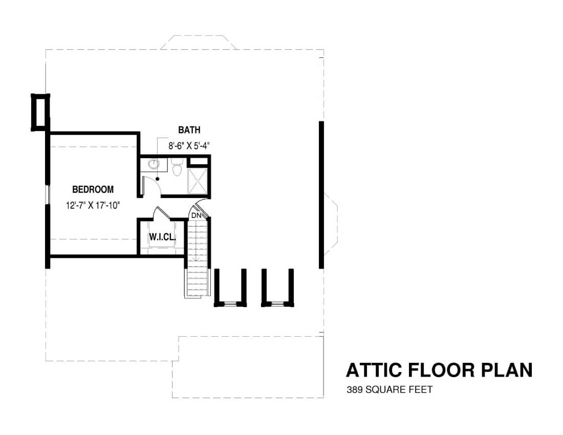Attic Floor Plan Premier Design Custom Homes
