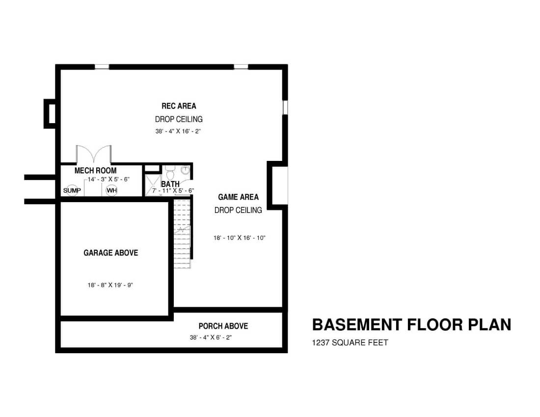 Basement Floor Plan Premier Design Custom Homes