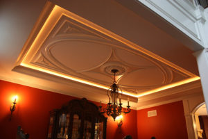 Tray Ceiling with Custom Lighting