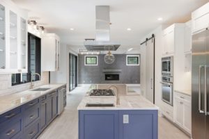 Blue and White Custom Kitchen
