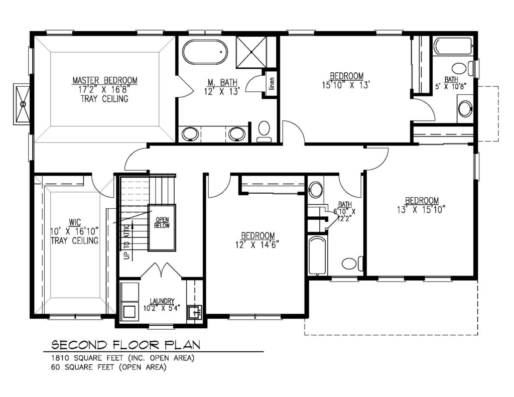 Second Floor Plan - Premier Design Custom Homes