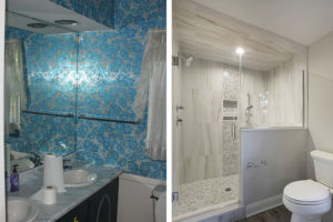 bathroom makeover before and after