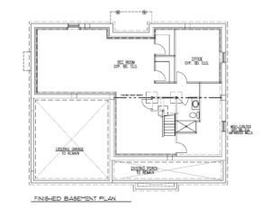 Finished Basement Floor Plan