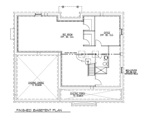 Finished Basement Floor Plan