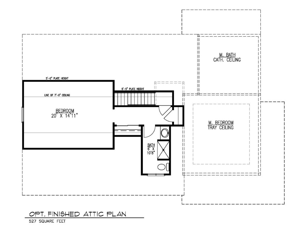 Opt. Finished Attic Plan - Premier Design Custom Homes