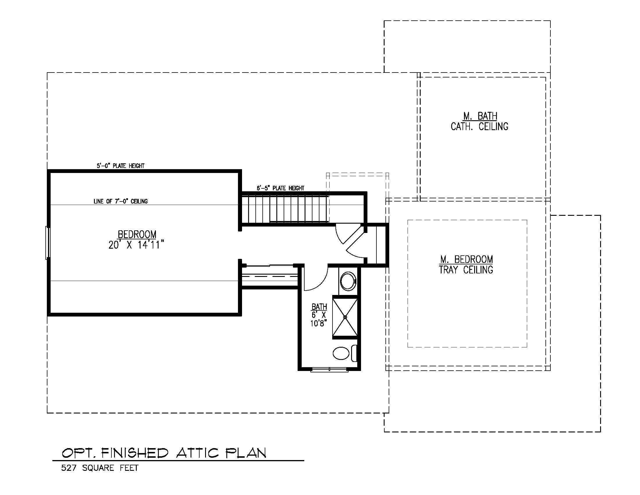 Opt. Finished Attic Plan Premier Design Custom Homes