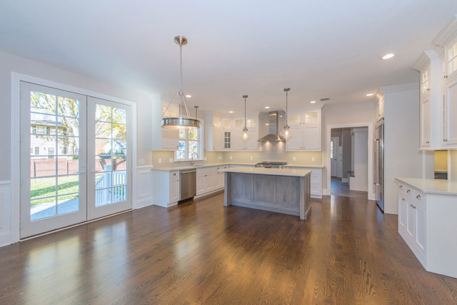 The kitchen of a custom home by Premier Designs Custom Homes LLC.