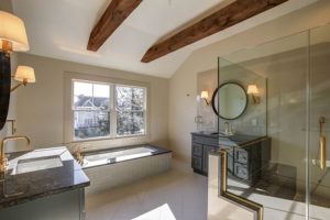 The bathroom of a custom built home in NJ