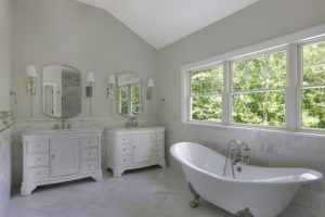 Master Bath of an August 2019 Project by Premier Design Custom Homes NJ