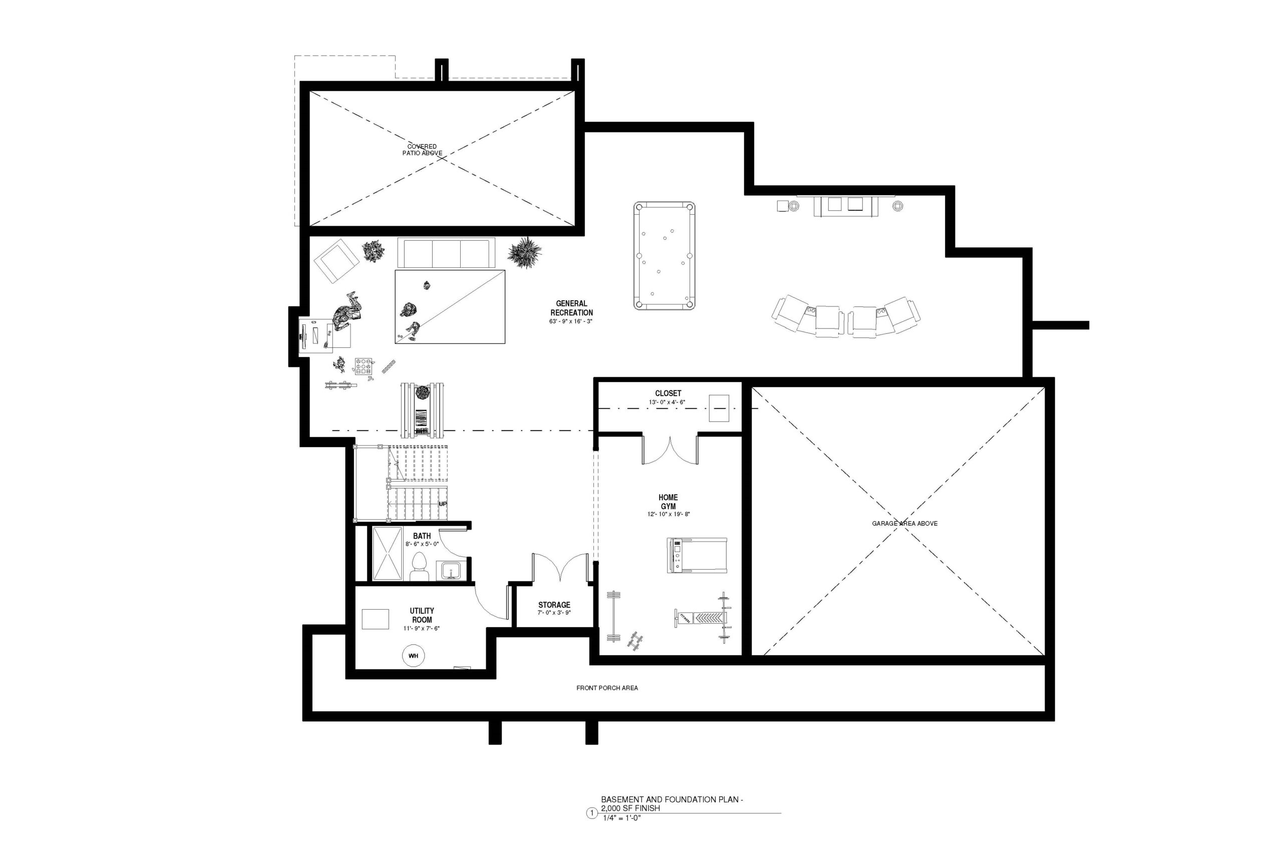 Finished Basement Plan