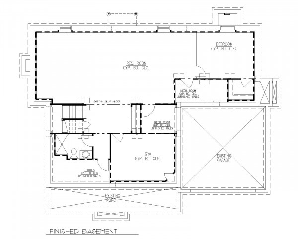 Finished Basement Plan