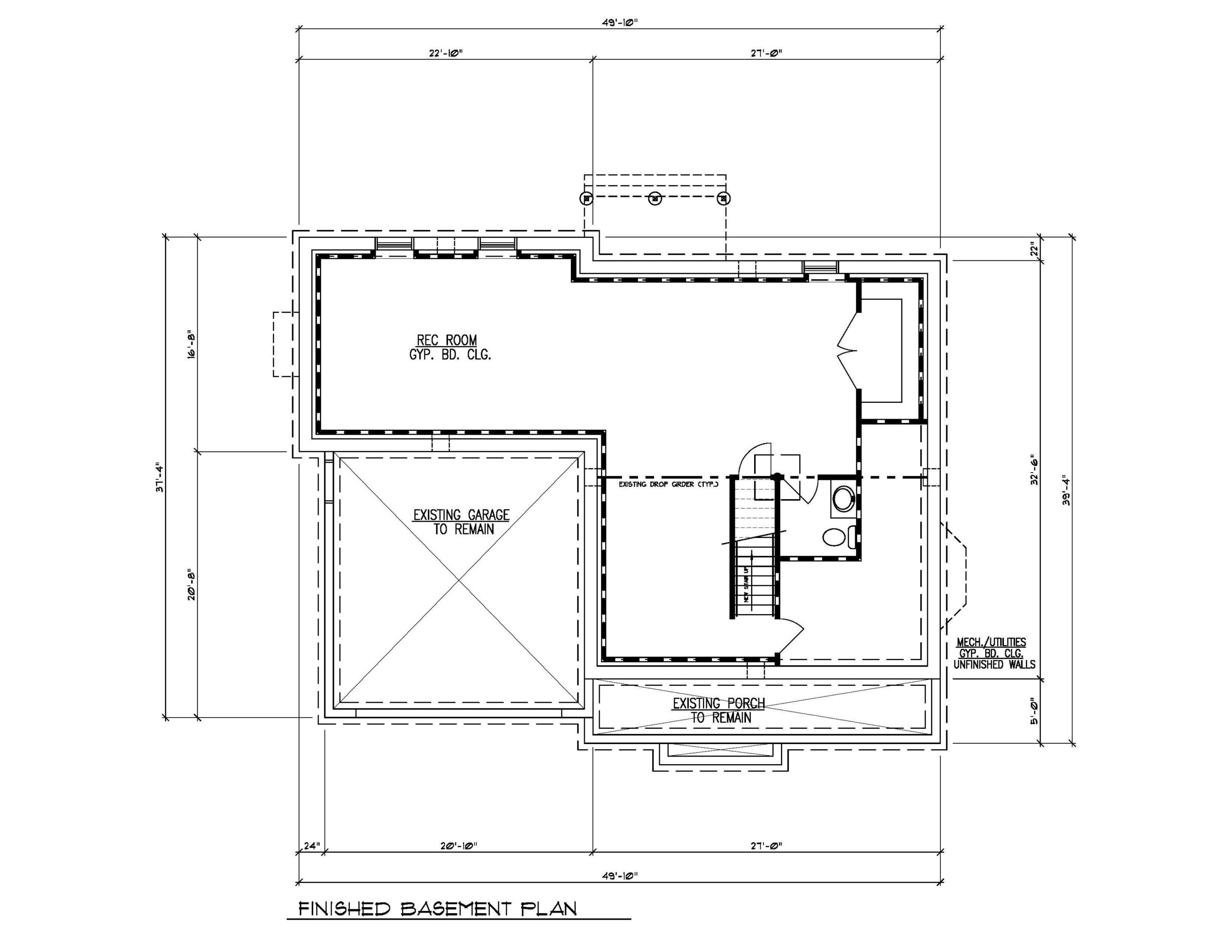 Finished Basement Plan