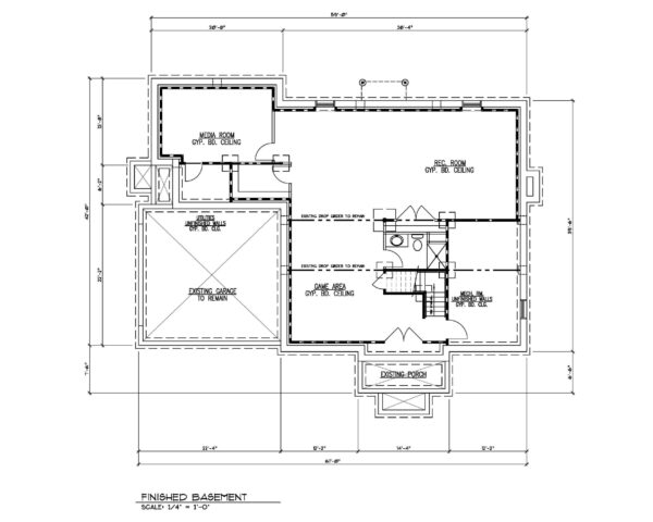 Finished Basement Plan