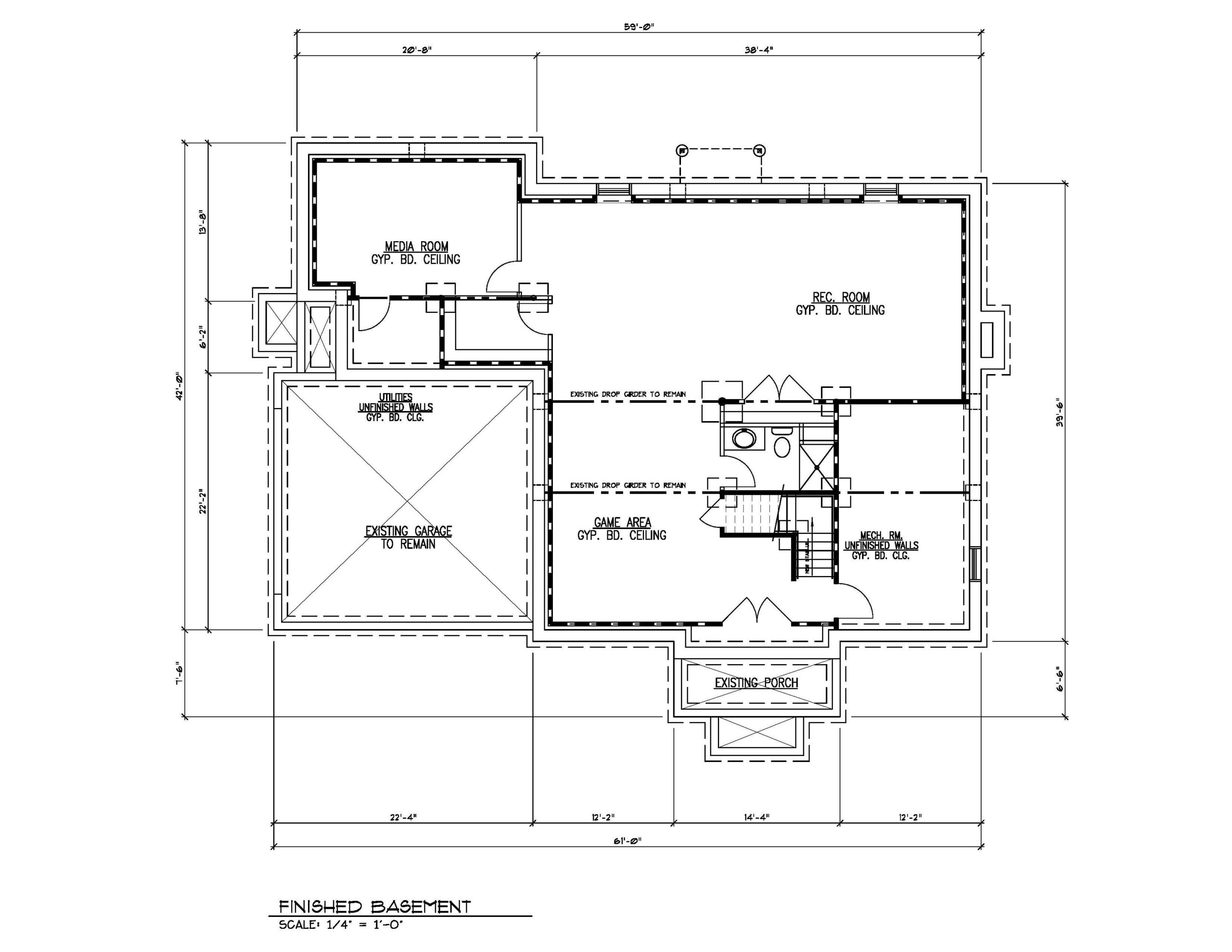 Finished Basement Plan