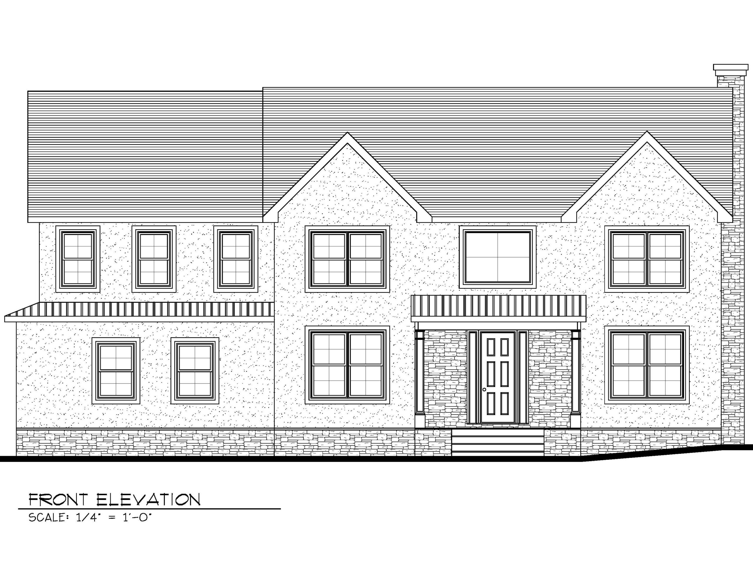 226 Golf Edge Front Elevation REV