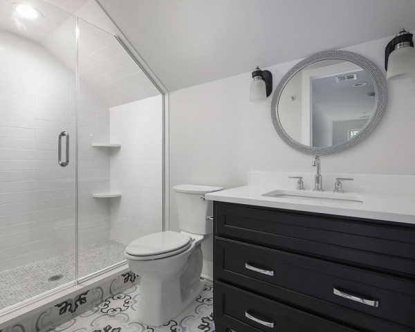 Finished Attic Bath