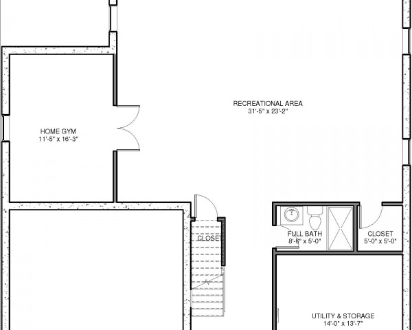 Finished Basement Plan