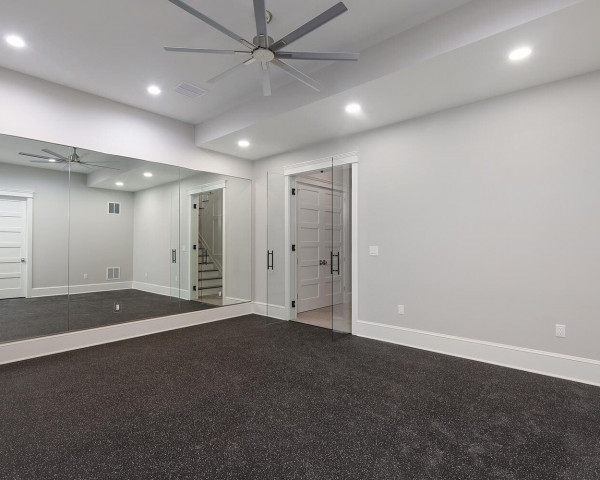 Finished Basement Home Gym