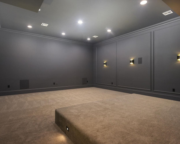 Finished Basement Media Room