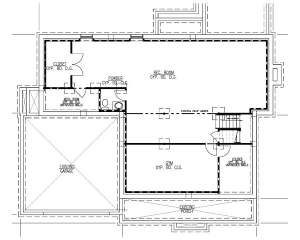 Finished Basement Plan