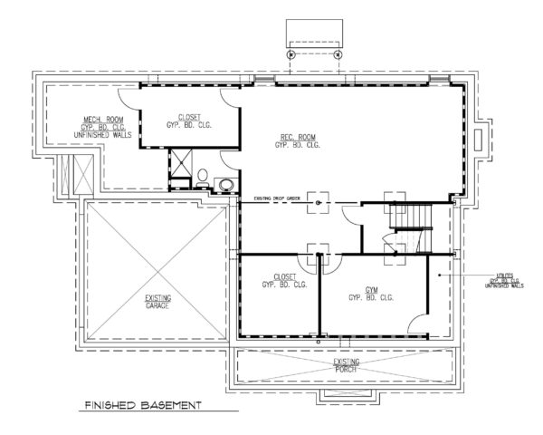 Finished Basement Plan