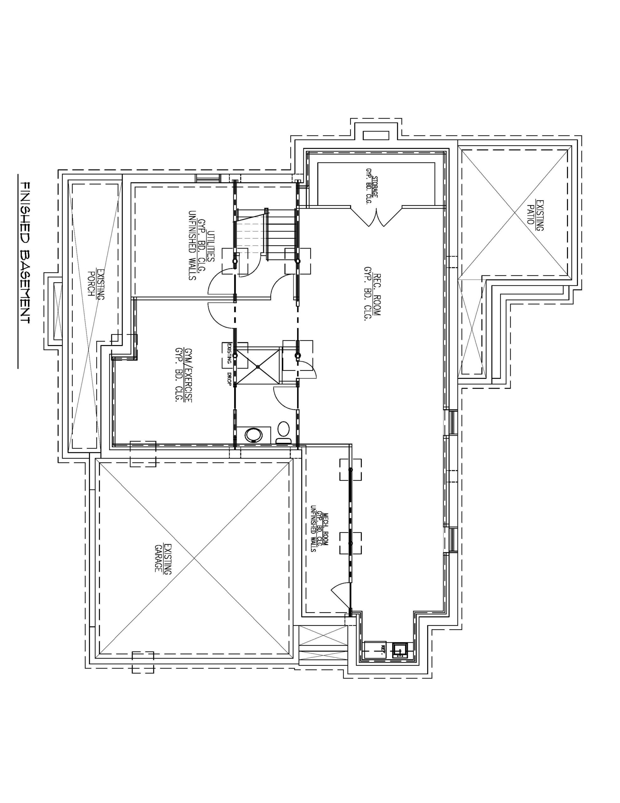 Finished Basement Plan
