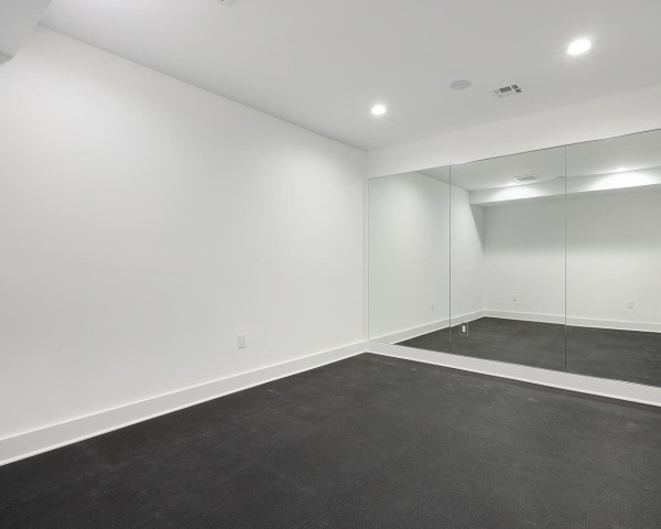 Finished Basement Gym Room