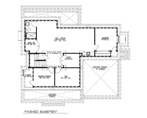 Finished Basement Plan