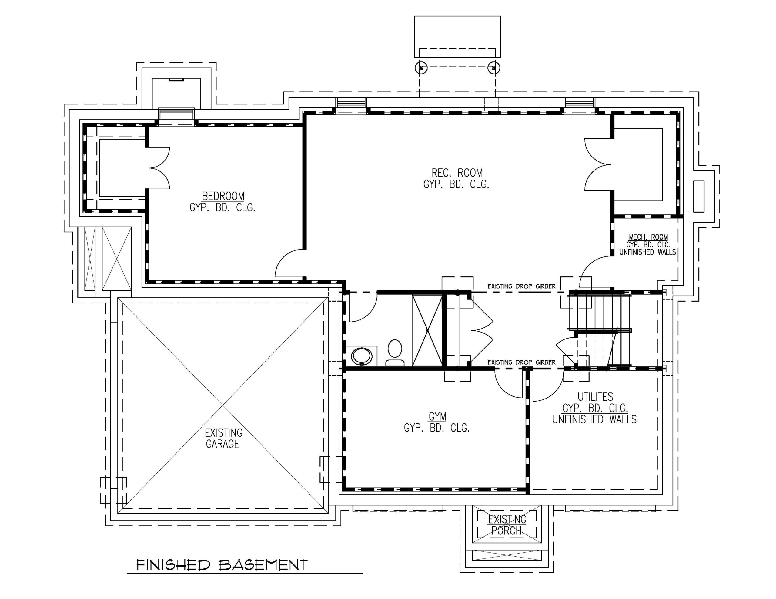Finished Basement Plan