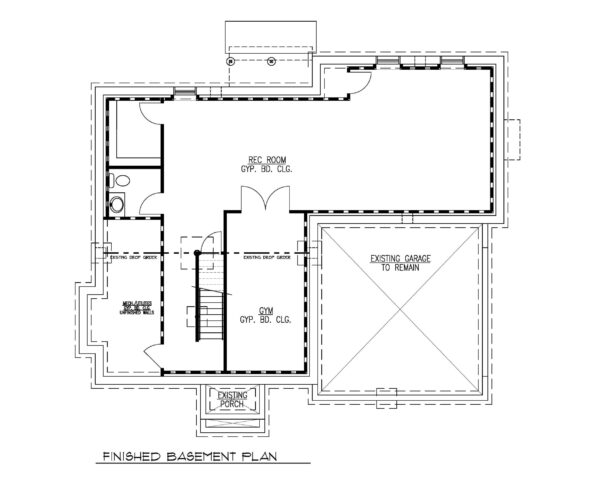 Finished Basement Plan