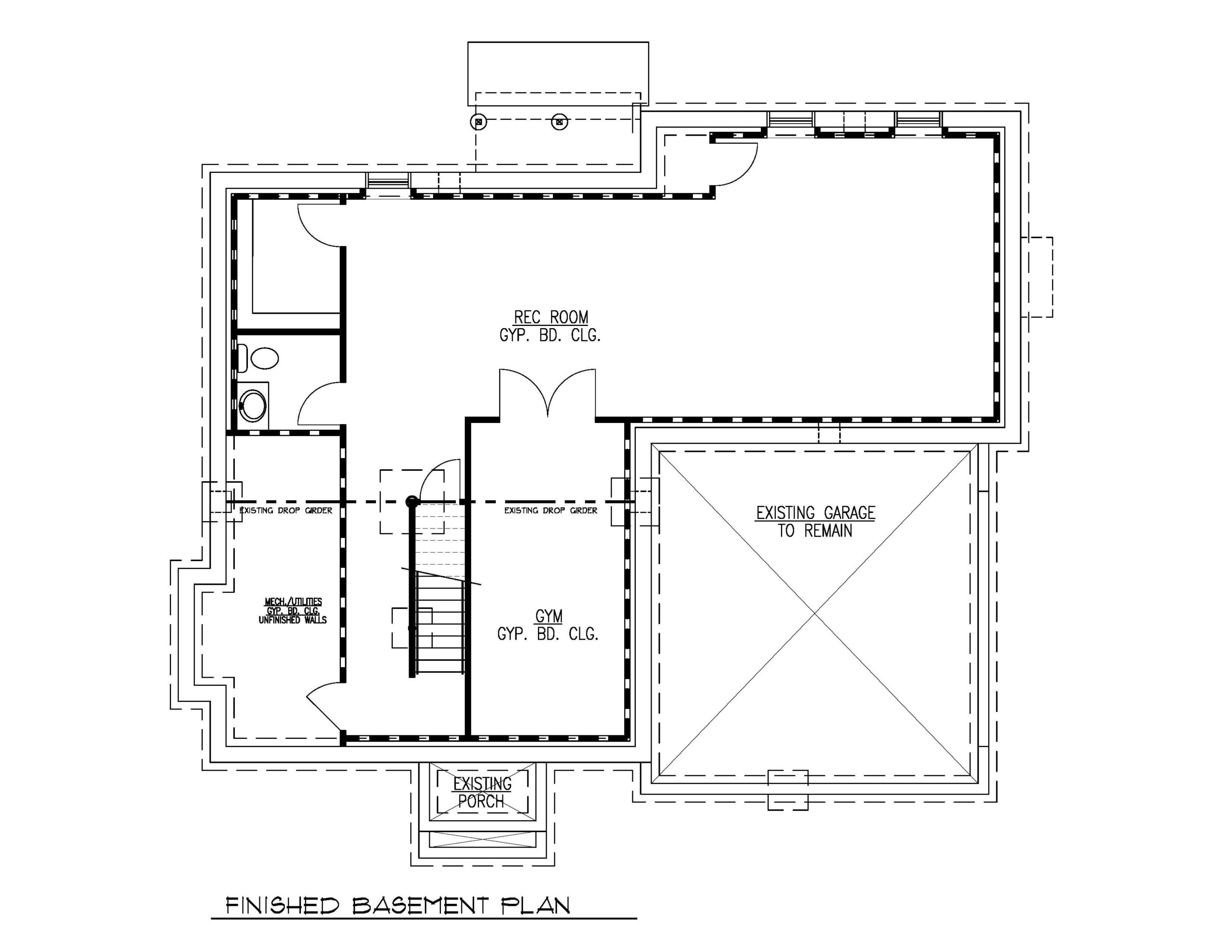 Finished Basement Plan